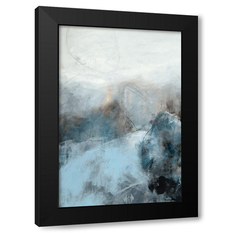 Fingerprint III Black Modern Wood Framed Art Print with Double Matting by Jasper, Sisa