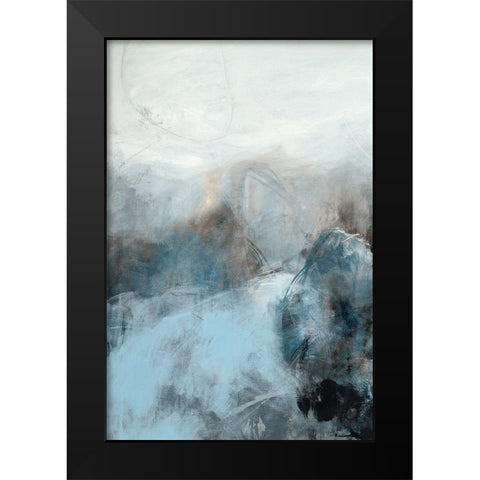 Fingerprint III Black Modern Wood Framed Art Print by Jasper, Sisa