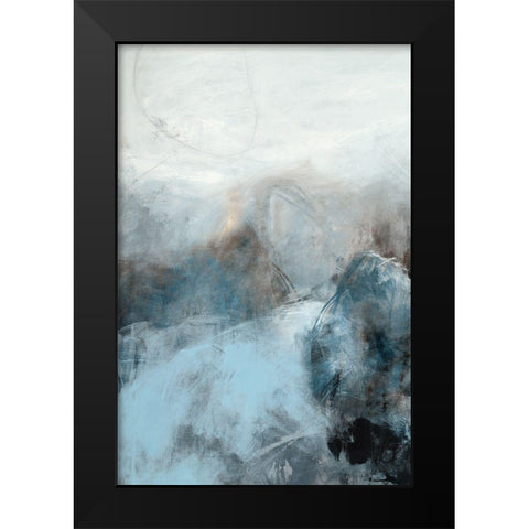 Fingerprint III Black Modern Wood Framed Art Print by Jasper, Sisa