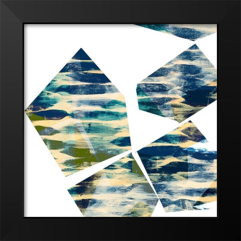 Banding Shapes II Black Modern Wood Framed Art Print by Jasper, Sisa