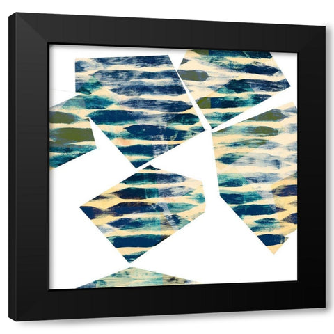 Banding Shapes III Black Modern Wood Framed Art Print by Jasper, Sisa