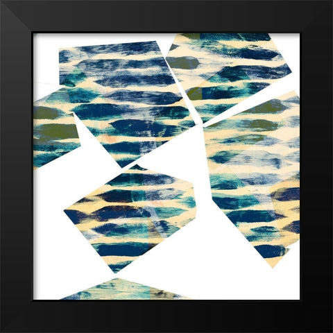 Banding Shapes III Black Modern Wood Framed Art Print by Jasper, Sisa