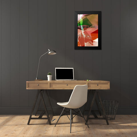 Coral Shapes I Black Modern Wood Framed Art Print by Jasper, Sisa