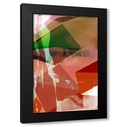 Coral Shapes I Black Modern Wood Framed Art Print with Double Matting by Jasper, Sisa