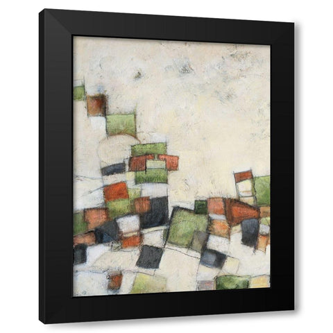 Fiesta in Earth I Black Modern Wood Framed Art Print by Crawford, Beverly