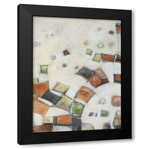 Fiesta in Earth II Black Modern Wood Framed Art Print by Crawford, Beverly