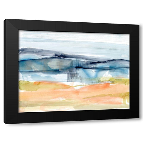 Mandarin Fields II Black Modern Wood Framed Art Print by Goldberger, Jennifer