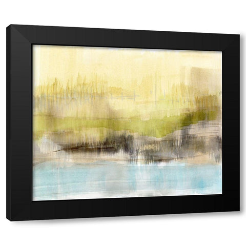 Feathered Fields I Black Modern Wood Framed Art Print with Double Matting by Goldberger, Jennifer