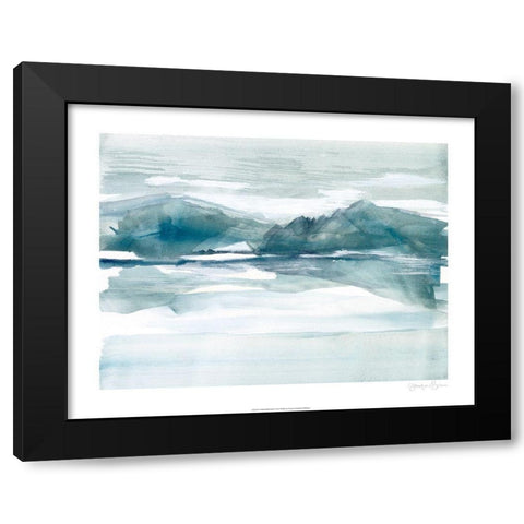 Peaked Reflection I Black Modern Wood Framed Art Print with Double Matting by Goldberger, Jennifer