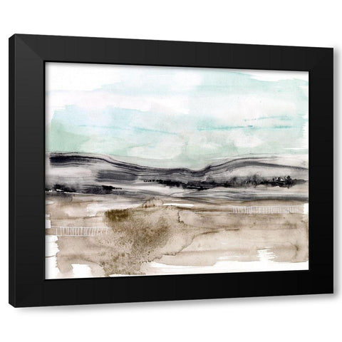 Lines in the Range II Black Modern Wood Framed Art Print by Goldberger, Jennifer
