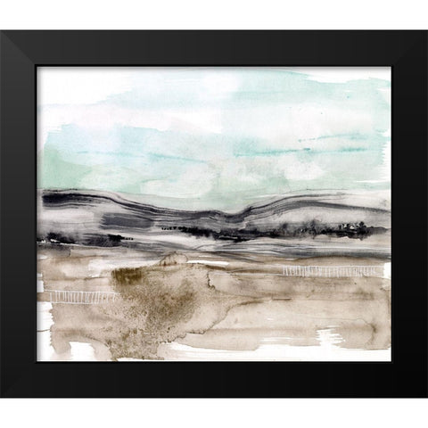 Lines in the Range II Black Modern Wood Framed Art Print by Goldberger, Jennifer