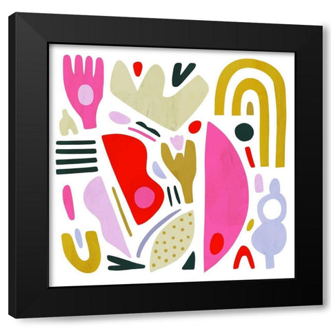 A la Carte I Black Modern Wood Framed Art Print by Borges, Victoria