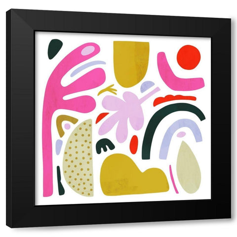A la Carte II Black Modern Wood Framed Art Print with Double Matting by Borges, Victoria