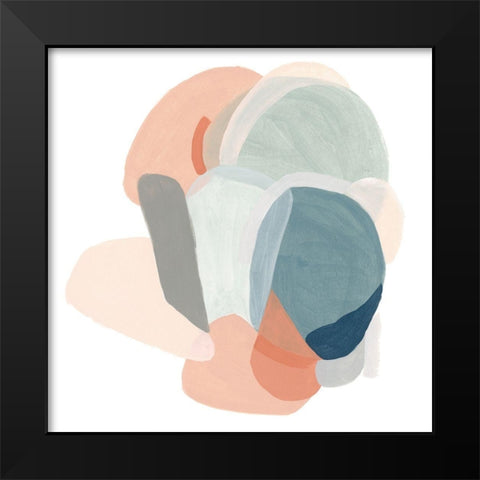 Modular Motion I Black Modern Wood Framed Art Print by Vess, June Erica