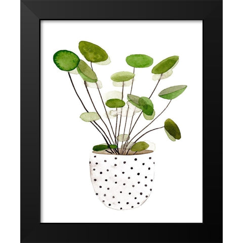 Plant in a Pot II Black Modern Wood Framed Art Print by Wang, Melissa