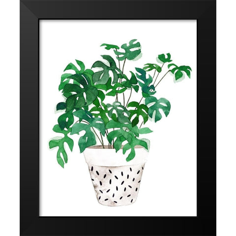 Plant in a Pot IV Black Modern Wood Framed Art Print by Wang, Melissa