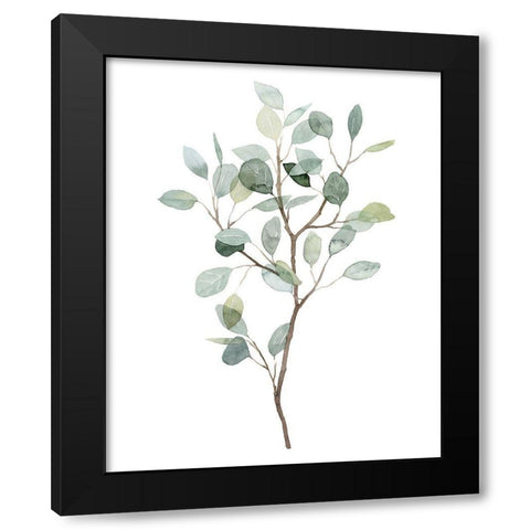 Seaglass Eucalyptus I Black Modern Wood Framed Art Print by Popp, Grace