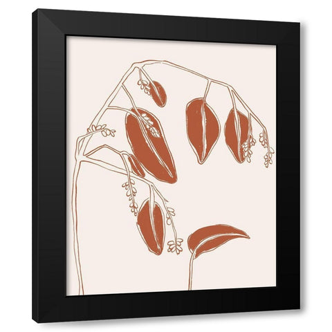 Fragile Things I Black Modern Wood Framed Art Print with Double Matting by Wang, Melissa