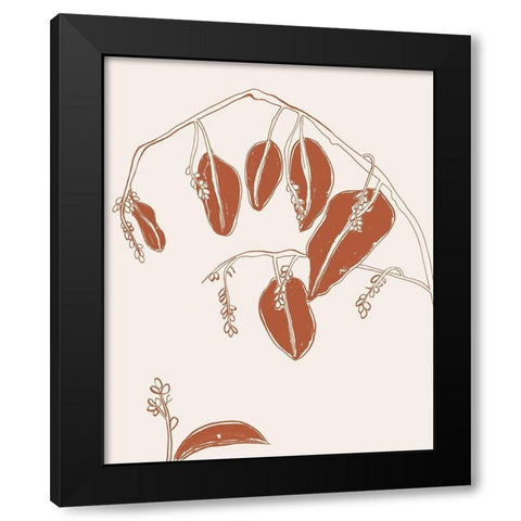 Fragile Things II Black Modern Wood Framed Art Print with Double Matting by Wang, Melissa