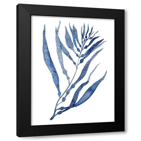 Seaweed Under Water III Black Modern Wood Framed Art Print with Double Matting by Wang, Melissa