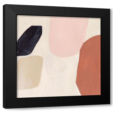Terracotta Sonata II Black Modern Wood Framed Art Print by Borges, Victoria