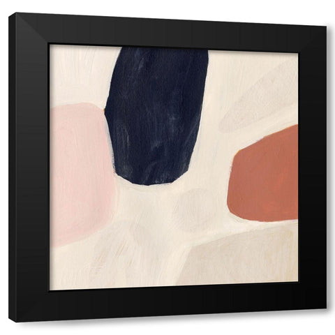 Terracotta Sonata III Black Modern Wood Framed Art Print with Double Matting by Borges, Victoria