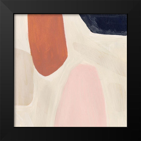 Terracotta Sonata IV Black Modern Wood Framed Art Print by Borges, Victoria