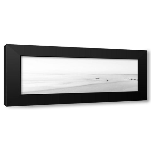 Black and White Water Panel II Black Modern Wood Framed Art Print by McLoughlin, James