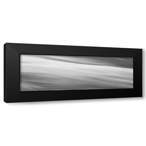 Black and White Water Panel VI Black Modern Wood Framed Art Print with Double Matting by McLoughlin, James