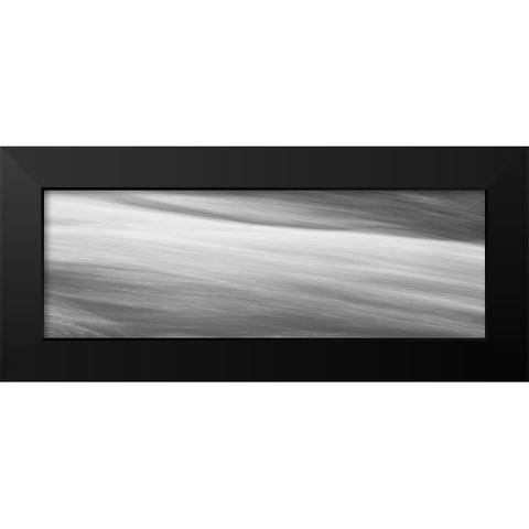Black and White Water Panel VI Black Modern Wood Framed Art Print by McLoughlin, James