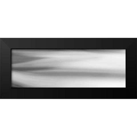 Black and White Water Panel VII Black Modern Wood Framed Art Print by McLoughlin, James