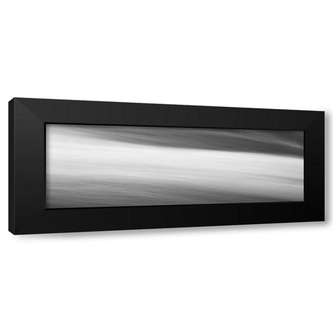Black and White Water Panel VIII Black Modern Wood Framed Art Print with Double Matting by McLoughlin, James