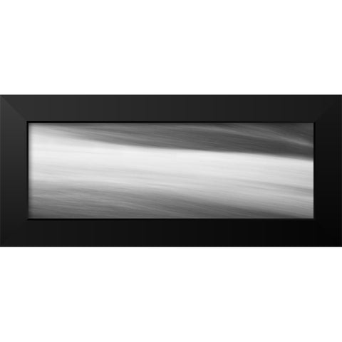 Black and White Water Panel VIII Black Modern Wood Framed Art Print by McLoughlin, James