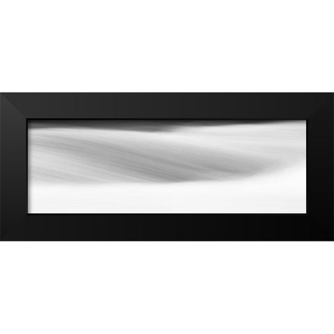 Black and White Water Panel IX Black Modern Wood Framed Art Print by McLoughlin, James