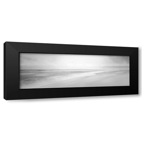 Black and White Water Panel XIII Black Modern Wood Framed Art Print with Double Matting by McLoughlin, James