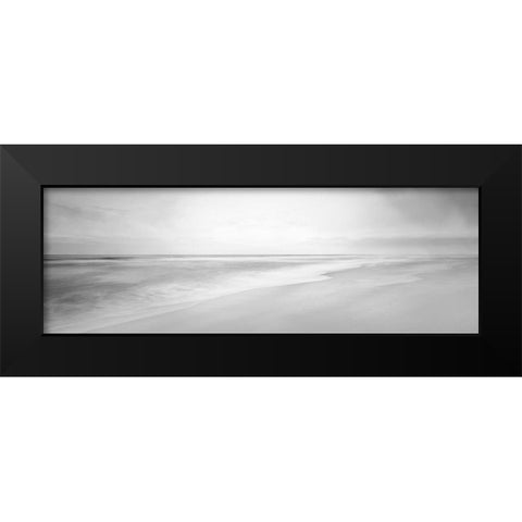 Black and White Water Panel XIII Black Modern Wood Framed Art Print by McLoughlin, James