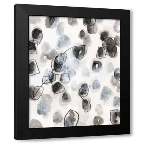 Encompass IV Black Modern Wood Framed Art Print with Double Matting by Vess, June Erica