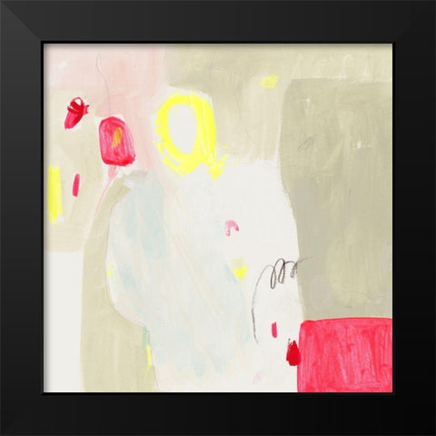 Fizz I Black Modern Wood Framed Art Print by Borges, Victoria