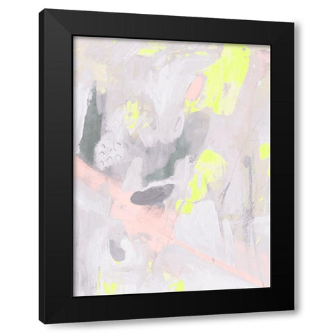 Fluoro II Black Modern Wood Framed Art Print with Double Matting by Borges, Victoria