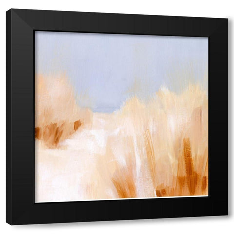 Beach Grass Impression II Black Modern Wood Framed Art Print with Double Matting by Borges, Victoria