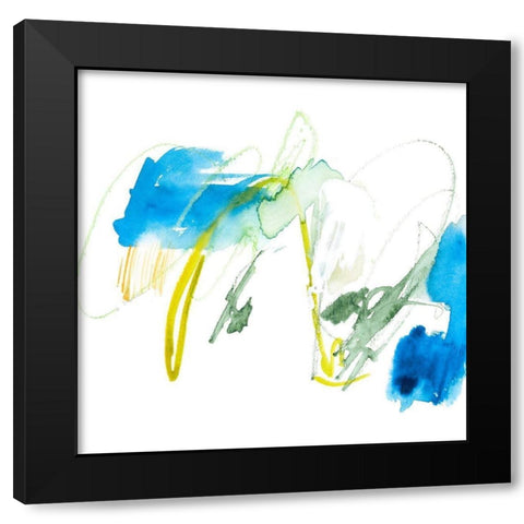 Sea Scrawl II Black Modern Wood Framed Art Print with Double Matting by Borges, Victoria