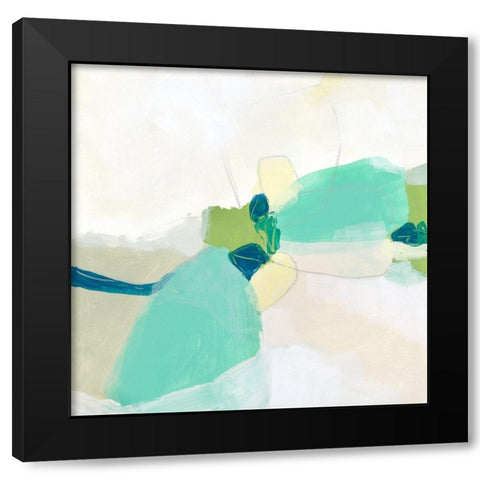 Bouldering I Black Modern Wood Framed Art Print by Vess, June Erica