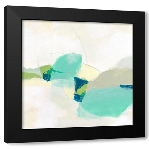 Bouldering II Black Modern Wood Framed Art Print by Vess, June Erica