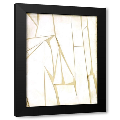 Antiqued Shards II Black Modern Wood Framed Art Print by Goldberger, Jennifer