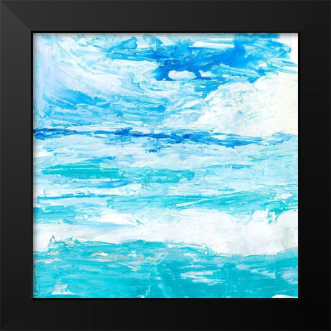Cerulean Sea I Black Modern Wood Framed Art Print by Borges, Victoria