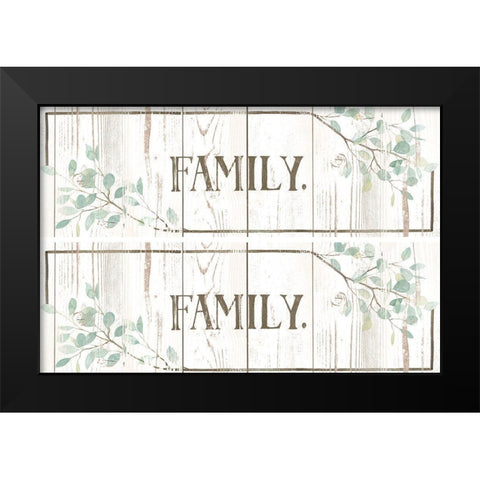 2-UP Eucalyptus Family I Black Modern Wood Framed Art Print by Popp, Grace