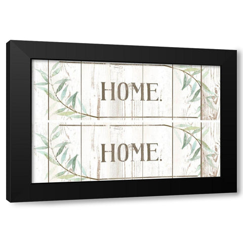 2-UP Eucalyptus Family II Black Modern Wood Framed Art Print with Double Matting by Popp, Grace