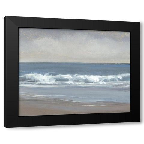 Neutral Shoreline I Black Modern Wood Framed Art Print with Double Matting by OToole, Tim