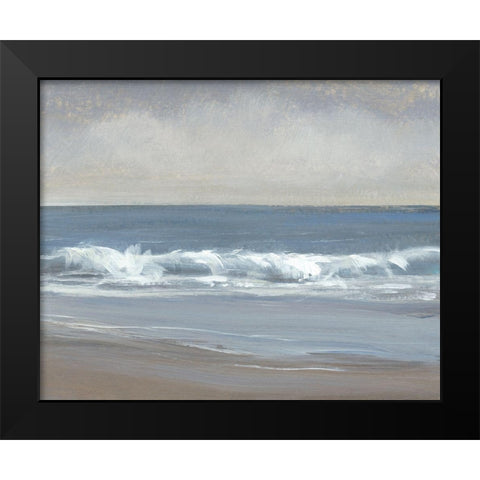 Neutral Shoreline I Black Modern Wood Framed Art Print by OToole, Tim