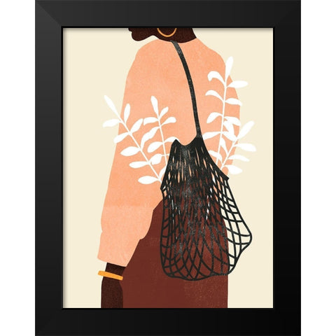 Gatherer II Black Modern Wood Framed Art Print by Scarvey, Emma